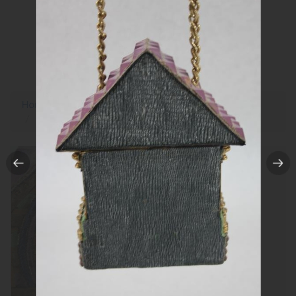 Vintage Art Decor House Purse - Picture 7 of 9